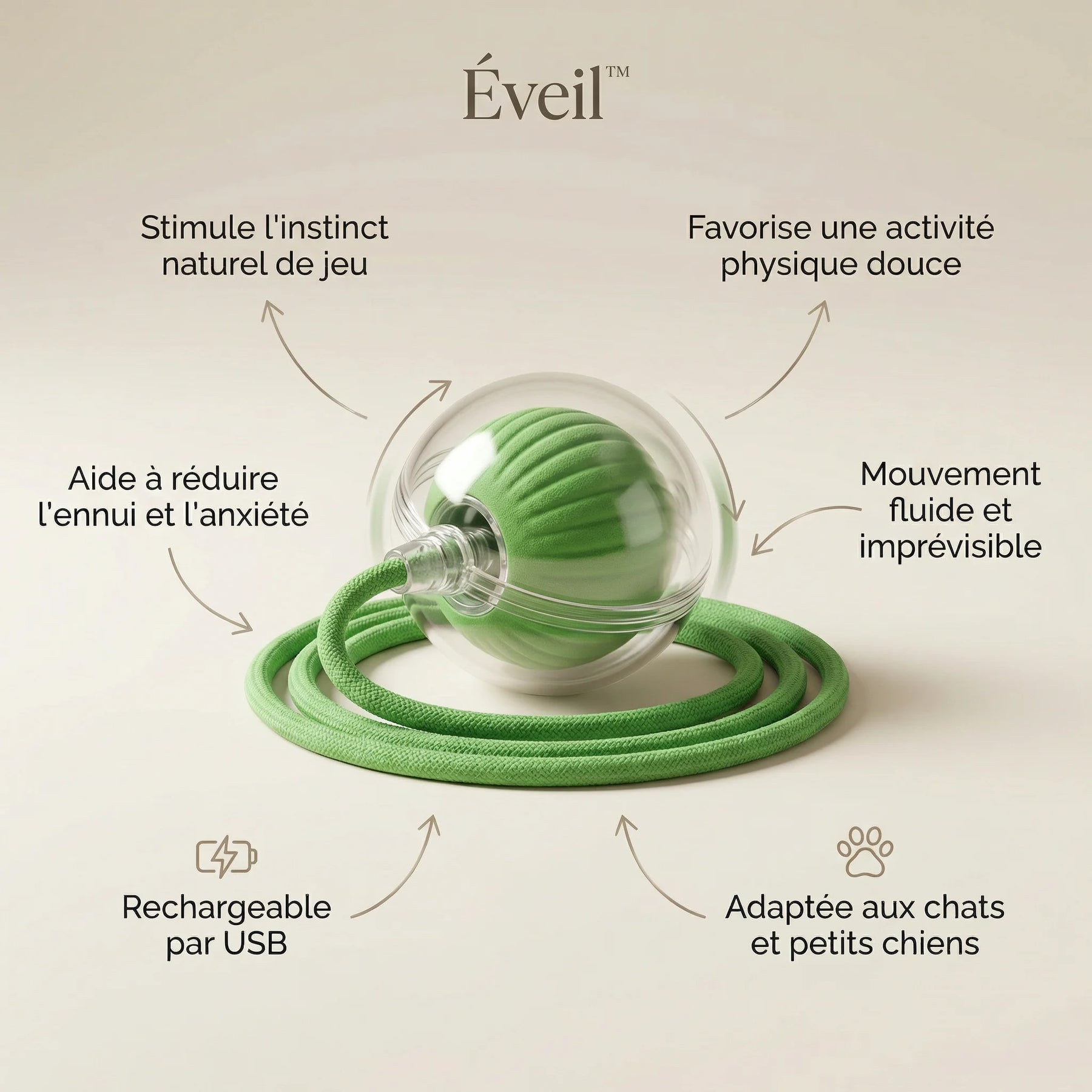 Éveil™ — Balle Interactive de Stimulation Douce